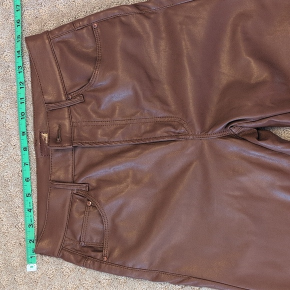 Mother High-waisted Chocolate Brown Pants Straight Leg - Picture 9 of 14